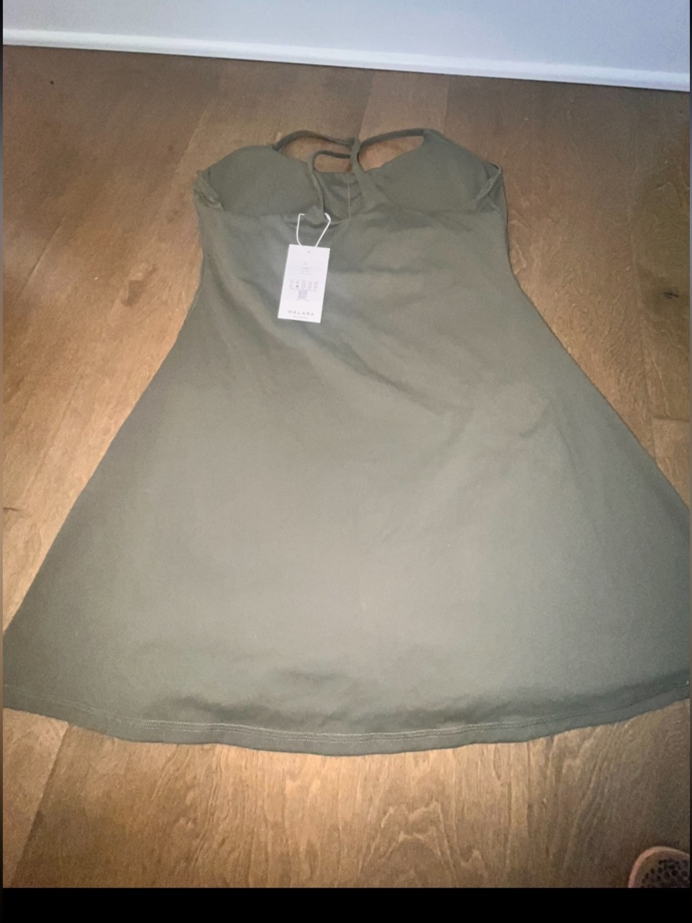 Halara Cloudful Air Athletic Dress Size Large Built In Shorts Pockets NWT